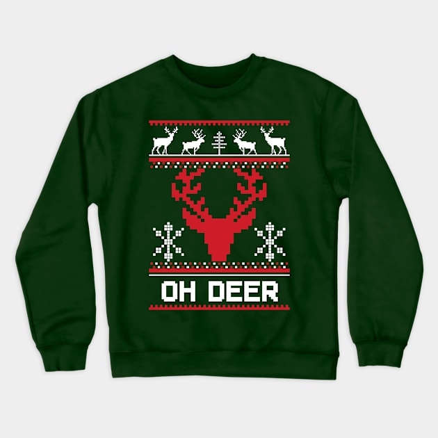 Oh Deer Crewneck Sweatshirt by Padfootlet